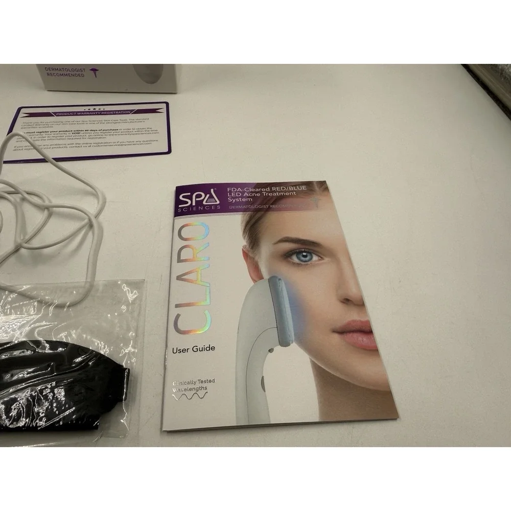 CLARO Acne Treatment Light Therapy‎ System by SPA Sciences, Blue & Red LED